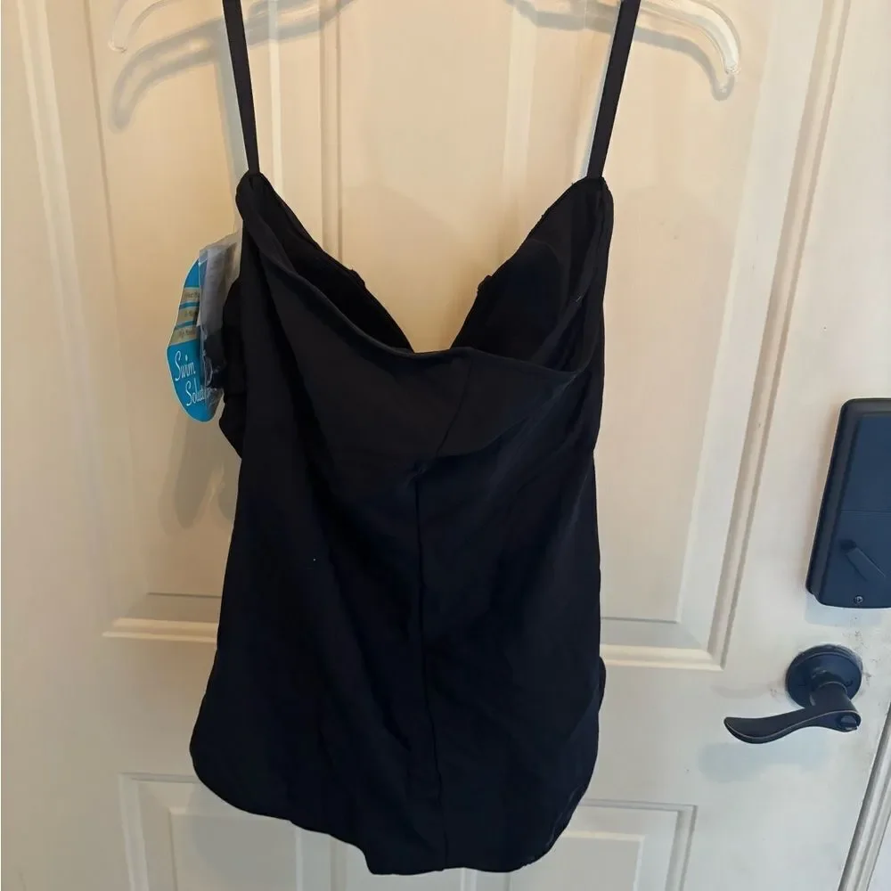 NWT Swim Solutions Tummy Control Swimsuit in Black size 20 - Picture 4 of 7